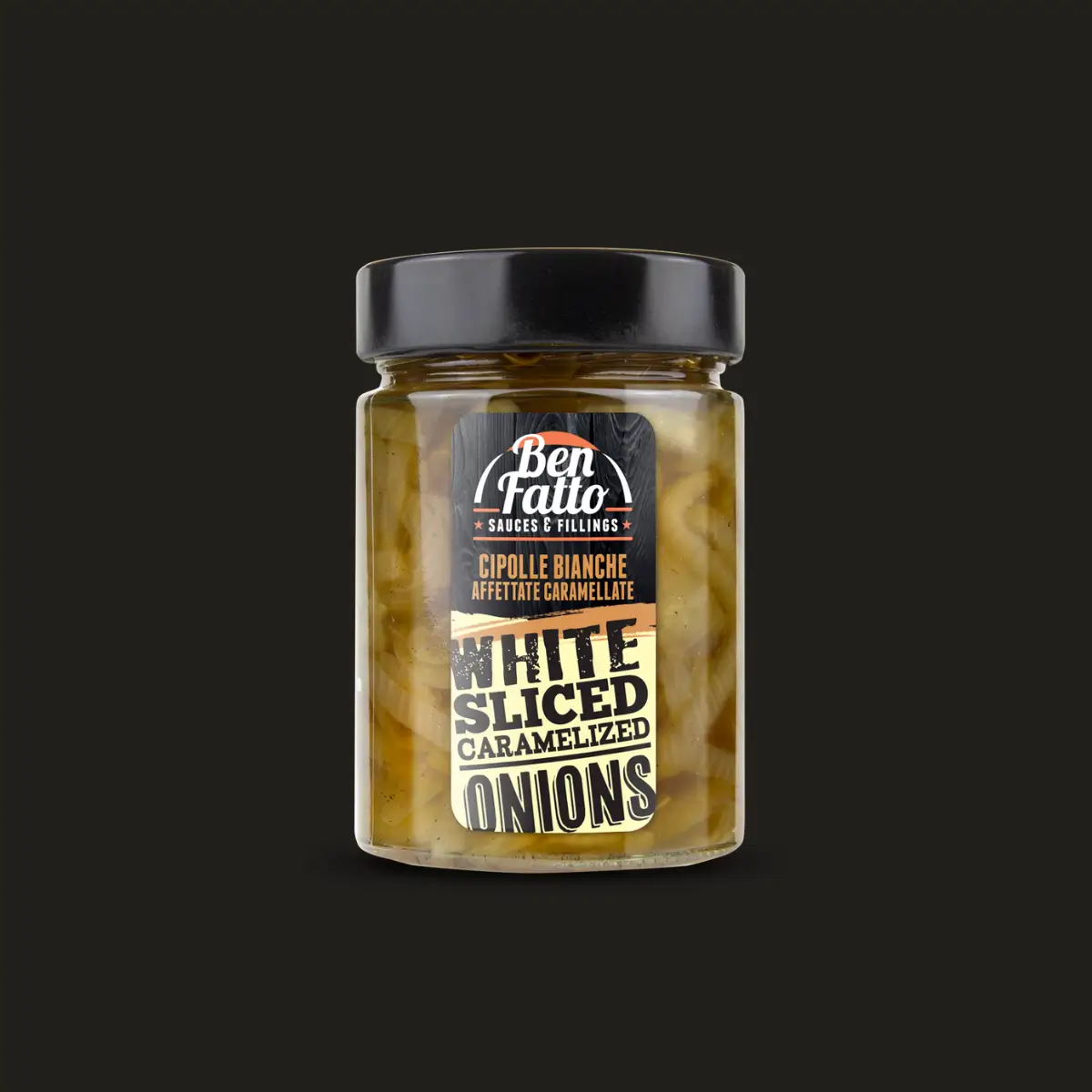 Cipolle bianche caramellate per hot dog e carne alla griglia